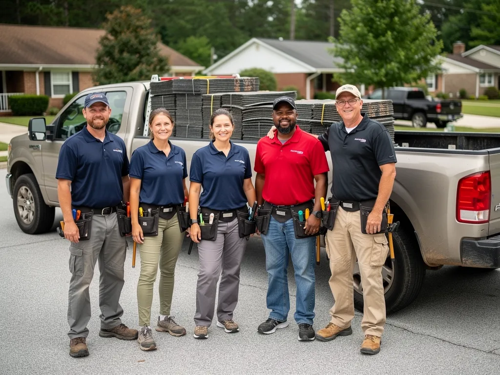 Billy Jones Roofing Augustaus team